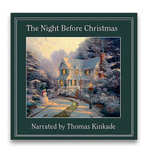 Load image into Gallery viewer, The Ashton-Drake Galleries The Night Before Christmas Storybook Santa Doll Speaking with Classic Recording Holiday Decoration by Thomas Kinkade 18-inches
