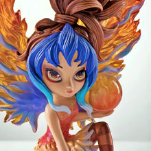 Load image into Gallery viewer, The Hamilton Collection Mystic Guardians of Nature Fairy Figurine Collection Blaze Guardian of Fire with Custom-Carved Crystalline Wings and Handcrafted Elemental Orbs by Jasmine Becket-Griffith 5.5-inches
