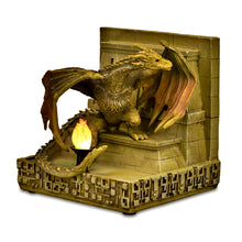 Load image into Gallery viewer, The Bradford Exchange Game of Thrones Viserion Bookend Light-Up Hand-Painted Dragon Sculpture Collectible Depicting Daenerys Targaryen’s Guardian Dragon Issue #1 5-inches
