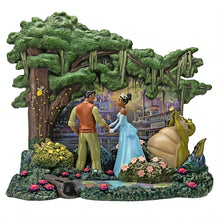 Load image into Gallery viewer, The Hamilton Collection Disney The Princess and the Frog 15th Anniversary Sculpture Artwork Display Collectible Handcrafted with Glow-in-the-Dark Accents by Thomas Kinkade 13.25-inches
