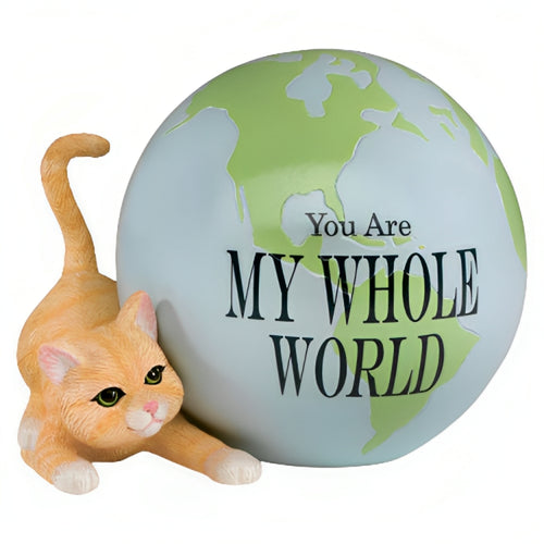The Hamilton Collection You Are My Whole World Our Love Is Out of This World Celestial Cat Figurine Collection Issue #3 by Blake Jensen 4.5-inches
