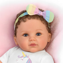 Load image into Gallery viewer, The Ashton-Drake Galleries One of A Kind Katherine Lifelike So Truly Real® Baby Girl Doll Weighted with Soft RealTouch® Vinyl Skin and Extra Coordinating Cardigan with Pants by Ping Lau 18&quot;-Inches - RCE Global Solutions
