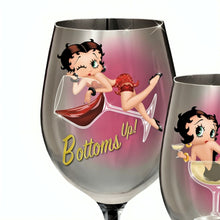 Load image into Gallery viewer, The Bradford Exchange Bottoms Up and Back For More Issue #4 Betty Boop™ Wine Glass Collection 9-inches - RCE Global Solutions
