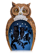 Load image into Gallery viewer, Blake Jensen Owl Family Nesting Trio Figurine Set with Swarovski Crystals by The Hamilton Collection - RCE Global Solutions
