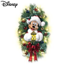 Load image into Gallery viewer, The Bradford Exchange Disney Mickey Mouse Warm Welcome Christmas Wreath Pre Lit LED Holiday Decor with Timer 18-Inches
