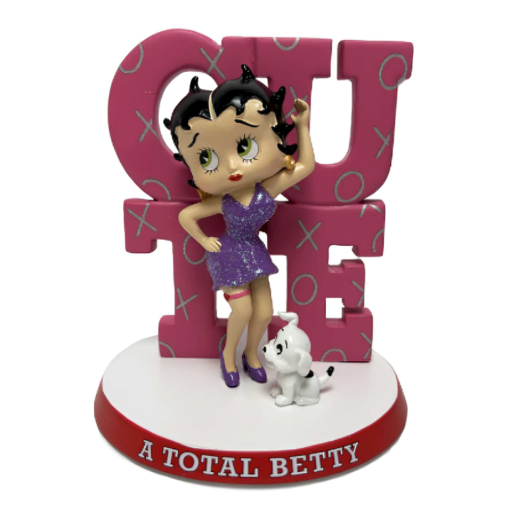 The Hamilton Collection Its All About the Boop-itude Figurine Collection Issue #3: A Total Betty Hand-Painted Betty Boop and Pudgy Figurines with Sparkly Accents and Bold Attributes 5-inches