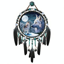 Load image into Gallery viewer, The Bradford Exchange Sacred Spirit Dreamcatcher Collector Plate Collection: Sacred Calling Glow-In-The-Dark Dreamcatcher Issue #2 by Robin Koni 16-Inches - RCE Global Solutions
