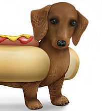 Load image into Gallery viewer, The Hamilton Collection One Hot Dog Bone Appetit Dachshund Collection Paw-fect Treat Handcrafted &amp; Hand Painted Figurine by Blake Jensen 6-inches - RCE Global Solutions
