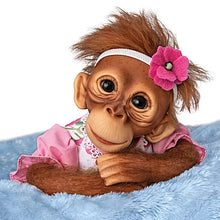 Load image into Gallery viewer, The Ashton-Drake Galleries Precious Poppy Poseable Lifelike Monkey Doll by Jane Baffi 12-inches - RCE Global Solutions
