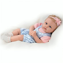 Load image into Gallery viewer, The Ashton - Drake Galleries Little Livie Lifelike Silicone Baby Girl Doll TrueTouch® Authentic Silicone Weighted for Realism Hand-painted &amp; Hand-rooted Hair Baby Doll by Linda Murray 19-inches - RCE Global Solutions
