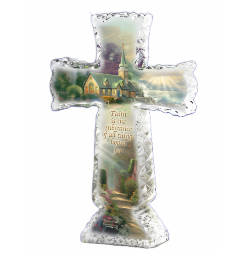 The Bradford Exchange Hope Inspirations of Hope Cross Collection Issue #2 Religious Cross Sculpture by Thomas Kinkade 6.5-inches - RCE Global Solutions