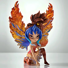 Load image into Gallery viewer, The Hamilton Collection Mystic Guardians of Nature Fairy Figurine Collection Blaze Guardian of Fire with Custom-Carved Crystalline Wings and Handcrafted Elemental Orbs by Jasmine Becket-Griffith 5.5-inches
