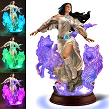 Load image into Gallery viewer, The Bradford Exchange Celestial Spirits Collection Issue #1: Soul Dancer Illuminated Changing Colours of the Aurora Borealis Maiden Sculpture 10-inches
