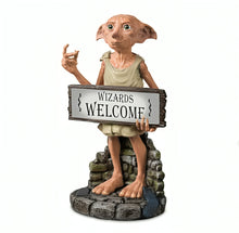 Load image into Gallery viewer, The Bradford Exchange HARRY POTTER DOBBY The House Elf Solar Welcome Sign Light-Up Sculpture Hand-Painted &amp; Weather-Resistant Officially Licensed Gift for Fans 15-inches
