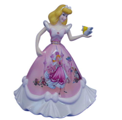 The Bradford Exchange Cinderella's Wish Disney Dresses and Dreams® Bell Collection Issue #7 Heirloom Porcelain Scenes from Disney's Cinderella Hand Sculpted & Hand Glazed with 22K Gold Figurine 7.5-inches - RCE Global Solutions