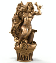 Load image into Gallery viewer, The Bradford Exchange DC Comics The HALL OF JUSTICE Sculpture Collection Issue #2: Wonder Woman Bronze Statue Handcrafted Limited Edition Collectible 9.5-inches
