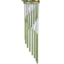 Load image into Gallery viewer, The Bradford Exchange Messenger to Heaven Wind Chime Whisper I Love You to a Butterfly Handcrafted Bereavement Wind Chimes with Unique Hand-Painted Floral Topper Soothing Melodic Sounds and UV-Coated for Outdoor Use by Lena Liu 4.5&quot; W x 18&quot; H - RCE Global Solutions
