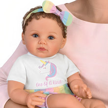 Load image into Gallery viewer, The Ashton-Drake Galleries One of A Kind Katherine Lifelike So Truly Real® Baby Girl Doll Weighted with Soft RealTouch® Vinyl Skin and Extra Coordinating Cardigan with Pants by Ping Lau 18&quot;-Inches - RCE Global Solutions
