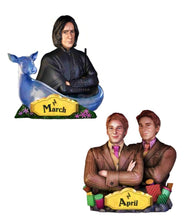 Load image into Gallery viewer, The Bradford Exchange HARRY POTTER Perpetual Calendar Collection Issue #2: March and April Handcrafted Character Sculptures 3.5-inches
