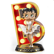 Load image into Gallery viewer, The Bradford Exchange Betty Boop Timeless Beauty Sculpture Collection Issue #1 Hollywood Starlet Illuminated Marquee Letter 5-Inches
