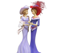 Load image into Gallery viewer, The Hamilton Collection My Daughter, Now My Friend Collection Issue #2: My Daughter My Gift From Above Figurine, Mother and Daughter Victorian Sculpture, Handcrafted Collectible with Feather and Glitter Accents by Thomas Kinkade 7-3/4-inches
