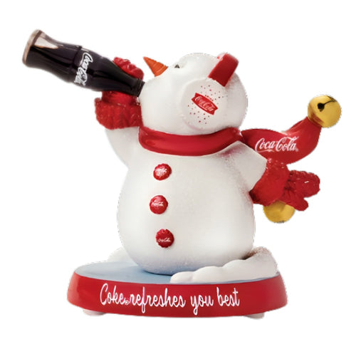 The Hamilton Collection Coke Refreshes You Best Share A Coke And A Smile Figurine Collection Issue #3 Meticulously Handcrafted Detail Inviting Collectors to Embrace the Enchanting Fusion of Winter Snow and the Timeless Pleasure of Coca-Cola 4.25-inches - RCE Global Solutions