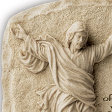 Load image into Gallery viewer, The Bradford Exchange Cornerstones of Faith Wall Decor Collection Issue #2 I Am The Light of The World Jesus Christ Religious Plaque with Biblical Inscription Ancient Stone Look Christian Wall Art 8.75-Inches
