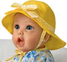 Load image into Gallery viewer, The Ashton-Drake Galleries Singing in The Rain So Truly Real® Interactive Lifelike Baby Girl Doll That Babbles with Custom 4-Piece Rain Themed Ensemble Complete with Rain Boots and A Bucket Hat 21&quot;-Inches - RCE Global Solutions
