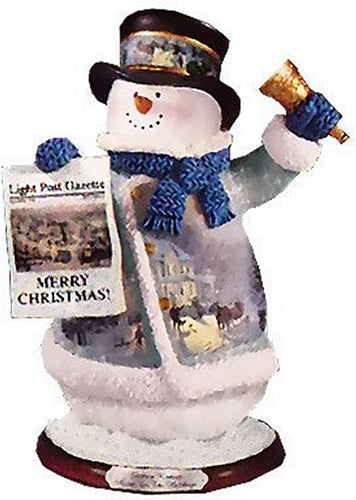 The Bradford Exchange Thomas Kinkade Home for the Holidays Snowman Figurine 7-inches - RCE Global Solutions