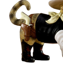 Load image into Gallery viewer, The Hamilton Collection Rebel With A Claws from Spurs &#39;N Fur Kitty Cowboys Figurine Collection Issue #4 Kitten Figurine 5.25-inches
