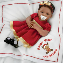 Load image into Gallery viewer, The Ashton-Drake Galleries So Truly Real® Baby’s First Christmas Collectible Doll with RealTouch® Skin and Hand-Rooted Hair by Master Doll Artist Waltraud Hanl 19-inches - RCE Global Solutions
