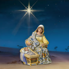 Load image into Gallery viewer, The Bradford Exchange Mary &amp; Baby Jesus Issue #1 from Silent Night (Notte Silenzioza) Nativity Figurine Collection Handcrafted Porcelain Tuscan Style Motifs Gold Tone Highlights 7-inches - RCE Global Solutions
