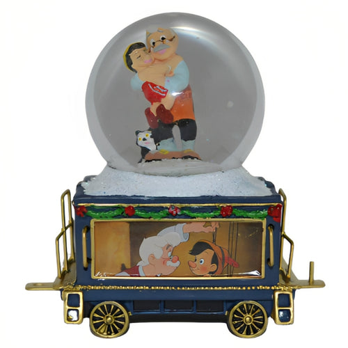 The Bradford Exchange Disney’s Wonderland Express Miniature Snow Globe Collection Issue #16: Pinocchio 'Make A Wish' Handcrafted Snow Globe Train with Music 3 to 4.5-Inches