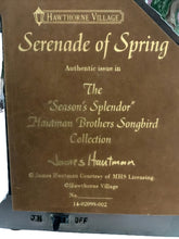 Load image into Gallery viewer, The Bradford Exchange Serenade of Spring Goldfinches Illuminated Songbird Sculpture Season&#39;s Splendor Collection Issue#2 by Hautman Brothers 5.75&quot; W x 7&quot; H x 4.5&quot; D - RCE Global Solutions
