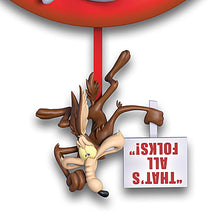Load image into Gallery viewer, The Bradford Exchange Looney Tunes Sculptural Wall Clock Hand-cast &amp; Intricately Sculpted Heirloom Quality with Eight Iconic Characters, Time-Intensive Hand-Painting &amp; Quaint &#39;That&#39;s All Folks!&#39; Pendulum 16-Inches - RCE Global Solutions

