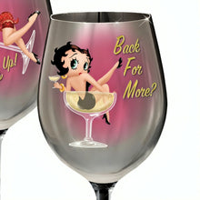 Load image into Gallery viewer, The Bradford Exchange Bottoms Up and Back For More Issue #4 Betty Boop™ Wine Glass Collection 9-inches - RCE Global Solutions

