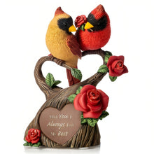 Load image into Gallery viewer, The Hamilton Collection With You I Always Feel My Best Cardinals Figurine Issue #3 Romantic Collectible with Swarovski Crystals Glitter Accents and Heartfelt Sentiment 4.5-inches - RCE Global Solutions
