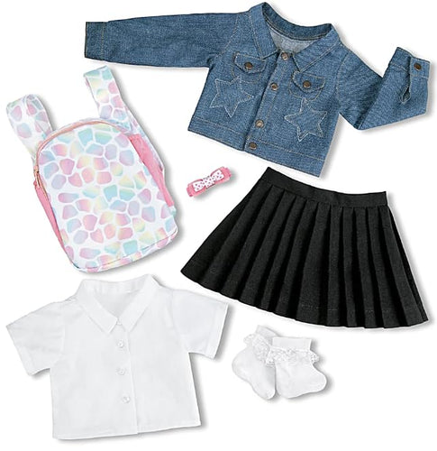 The Ashton-Drake Galleries Lucy Doll Outfit Accessory Set, 6 Pieces, with Journal Card (Newhouse Prep School Outfit) - RCE Global Solutions