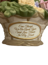 Load image into Gallery viewer, The Hamilton Collection Forever In Our Hearts Cardinal Basket Figurine Handcrafted Porcelain Remembrance Keepsake with Hand-Formed Flowers Symbol of Love and Comfort by Blake Jensen 8.75-inches - RCE Global Solutions
