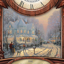 Load image into Gallery viewer, The Bradford Exchange Thomas Kinkade Timeless Moments Personalized Cuckoo Clock with Family Name Engraving and Seasonal Artwork 9-Inches
