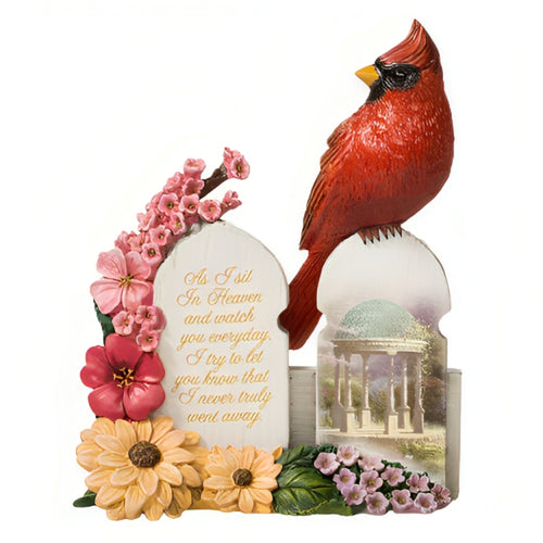 The Hamilton Collection A Love So Calm Cardinal Figurine Handcrafted Sculpted Keepsake with Sentiment and Glitter Accents A Heartwarming Tribute to Cherish Memories from Our Love Is Eternal Collection Issue #4 by Thomas Kinkade 5-inches - RCE Global Solutions