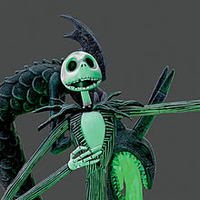 Load image into Gallery viewer, The Bradford Exchange Disney Tim Burton&#39;s The Nightmare Before Christmas Jack Skellington Sculpture with LED-Lit Fountain and Interchangeable Heads Handcrafted Collectible Inspired by the Iconic Halloween Town Scene 11&quot; W x 14&quot; H - RCE Global Solutions
