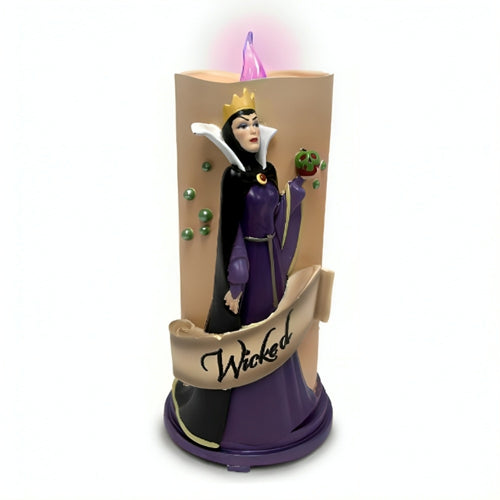 The Bradford Exchange Disney Villains Magic & Mayhem Candle Collection Issue #4: Evil Queen High-Relief Sculpted Portraits with Colored LED Lights 7-inches