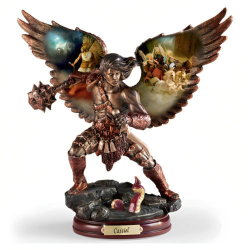 The Bradford Exchange CASSIEL: SPEED OF GOD Archangels of Light Bronze Religious Sculpture Collection Issue #20 by Howard David Johnson 10-inches - RCE Global Solutions