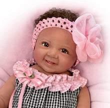 Load image into Gallery viewer, The Ashton-Drake Galleries Such A Doll Photo Contest Collection Issue #3: &#39;Alanna&#39; Baby Doll Handcrafted Lifelike with RealTouch® Vinyl and Hand-Rooted Hair by Ping Lau 18-Inches - RCE Global Solutions
