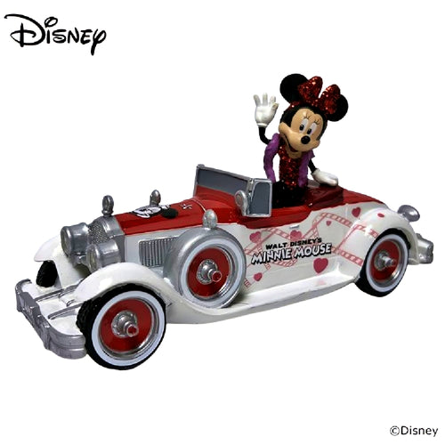 The Hamilton Collection Disney Vintage Cars and Classic Stars Sculpture Collection Issue #2 Fancy and Fabulous Handcrafted Minnie Mouse with 1928 Packard Runabout Resin Sculpture 6-inches - RCE Global Solutions