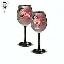 Load image into Gallery viewer, The Bradford Exchange Bottoms Up and Back For More Issue #4 Betty Boop™ Wine Glass Collection 9-inches - RCE Global Solutions
