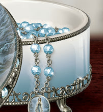 Load image into Gallery viewer, The Bradford Exchange Our Lady of Lourdes Rosary Music Box: A Symbol of Eternal Faith and Comfort by Hector Garrido 3.62-Inches - RCE Global Solutions
