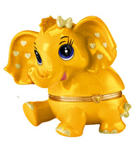 Load image into Gallery viewer, The Bradford Exchange Granddaughter Never Forget You Are Loved Birthstone Music Box Collection Issue #11: NOVEMBER Heirloom Porcelain Elephant with Swarovski Crystal and Plays &quot;You Are My Sunshine&quot; 4.5-inches
