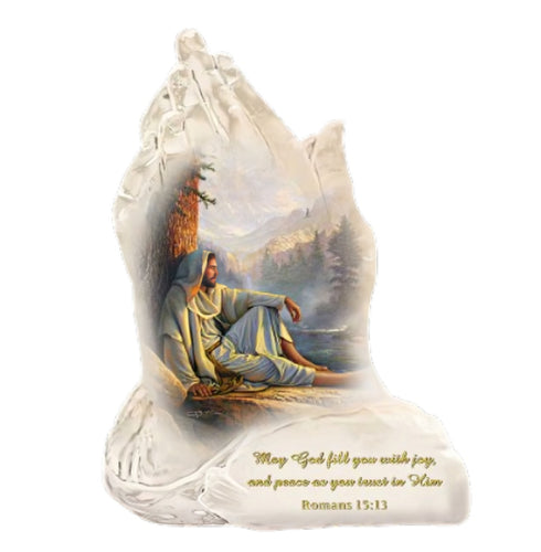 The Bradford Exchange In Gods Hands Issue #17 Praying Hands Religious Art Collectible Figurine with Art by Greg Olsen 6-inches - RCE Global Solutions